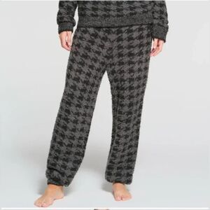 Skims Gray Houndstooth Lounge Jogger Sweat Pants Trousers   Women's Size Medium